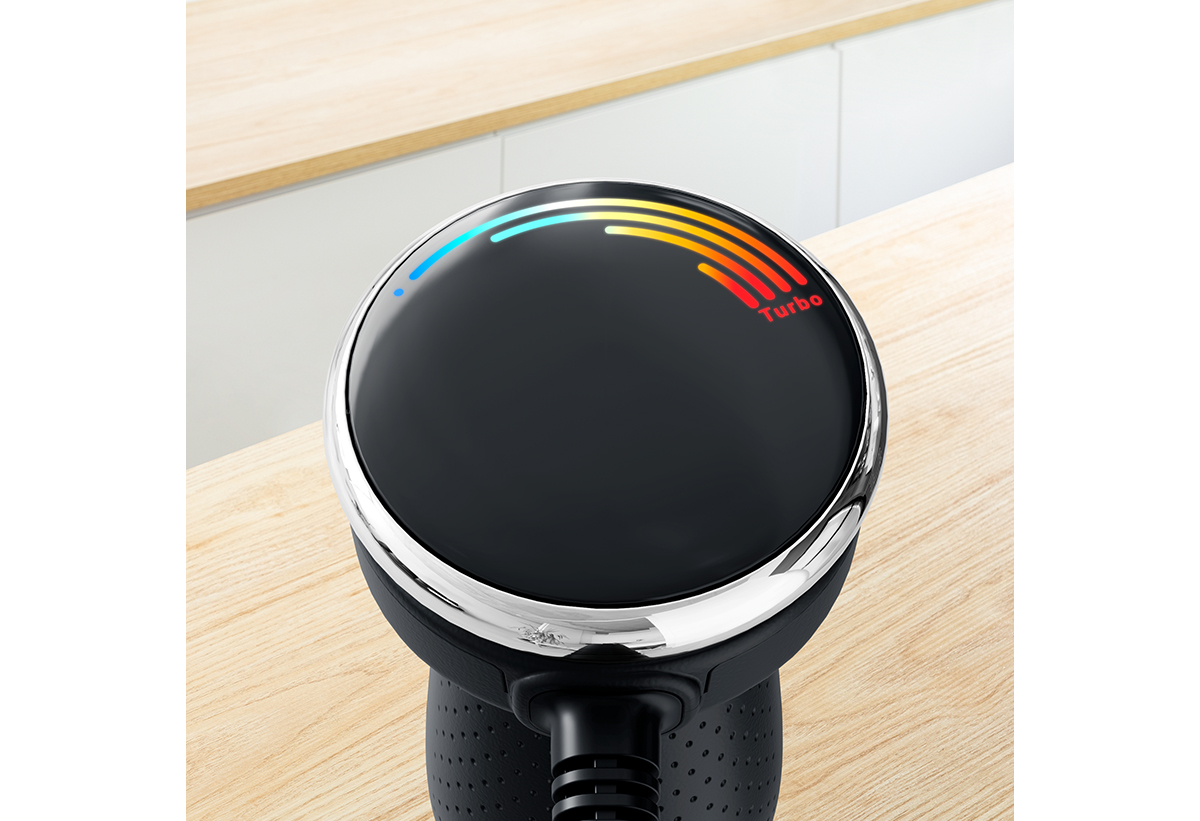 Απεικονίζεται το πάνω μέρος του ραβδομπλέντερ με ενεργοποιημένες τις ενδείξεις.